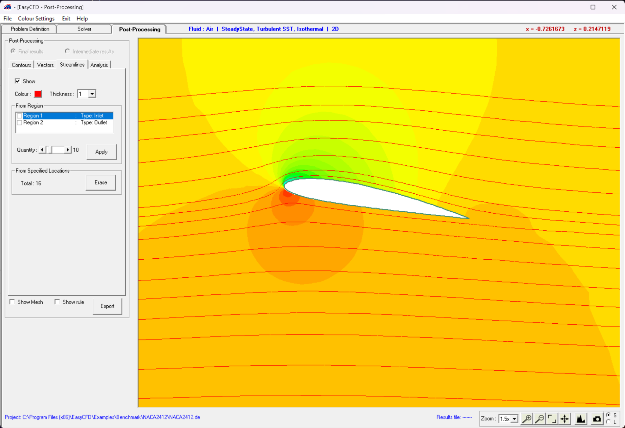 EasyCFD graphical user interface